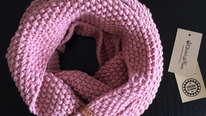 снуд из мериносовой шерсти