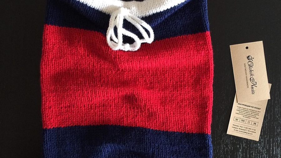 Оригинальный вязаный снуд от OlchikKnits